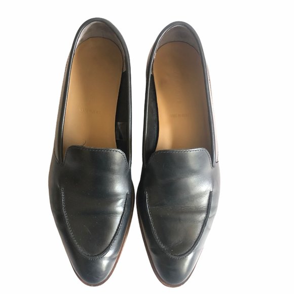 EVERLANE BLACK LEATHER MODERN LOAFERS SIZE 8.5 - Picture 2 of 8